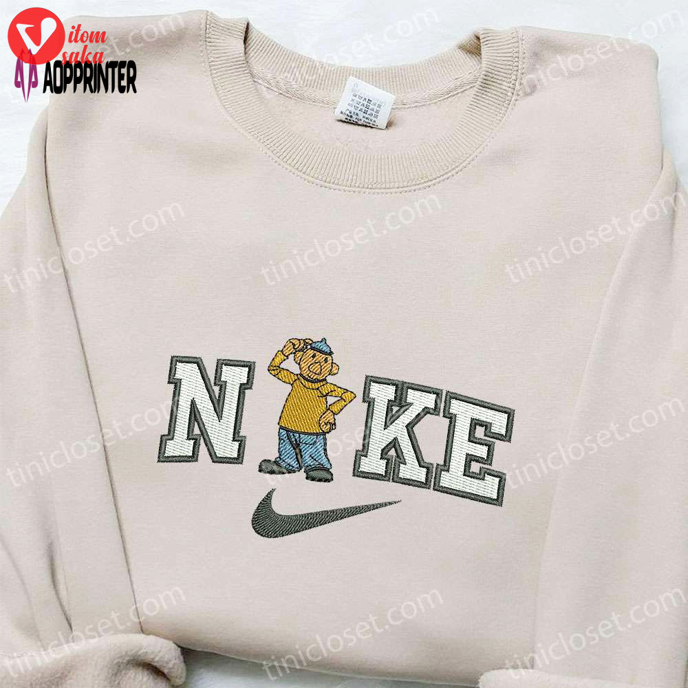 Nike x pat cartoon embroidered hoodie & shirt: pat and mat inspired t-shirt