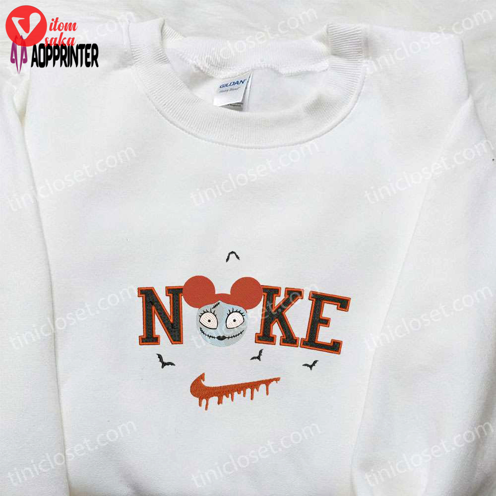 Nike x sally mickey head embroidered shirt nightmare before christmas characters t-shirt nike inspired sweatshirt