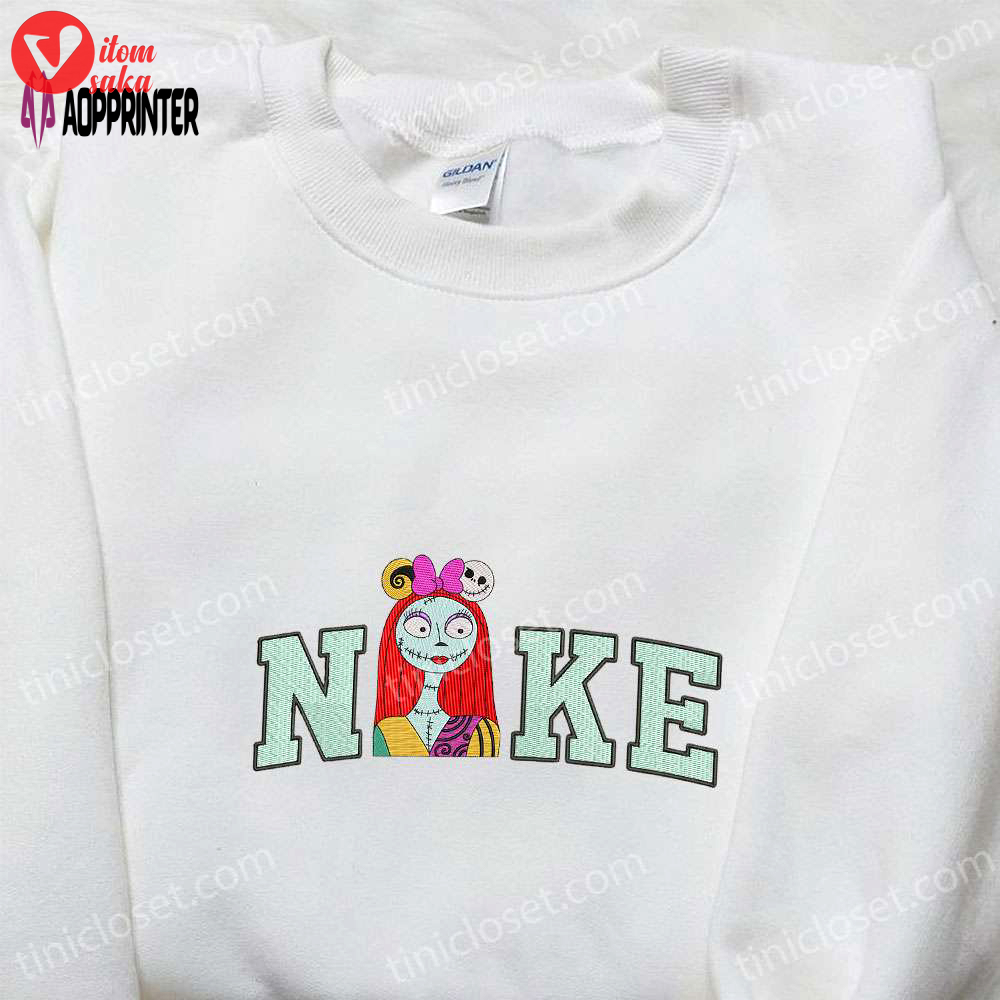 Nike x spooky sally embroidered shirt: nightmare before christmas characters t-shirt