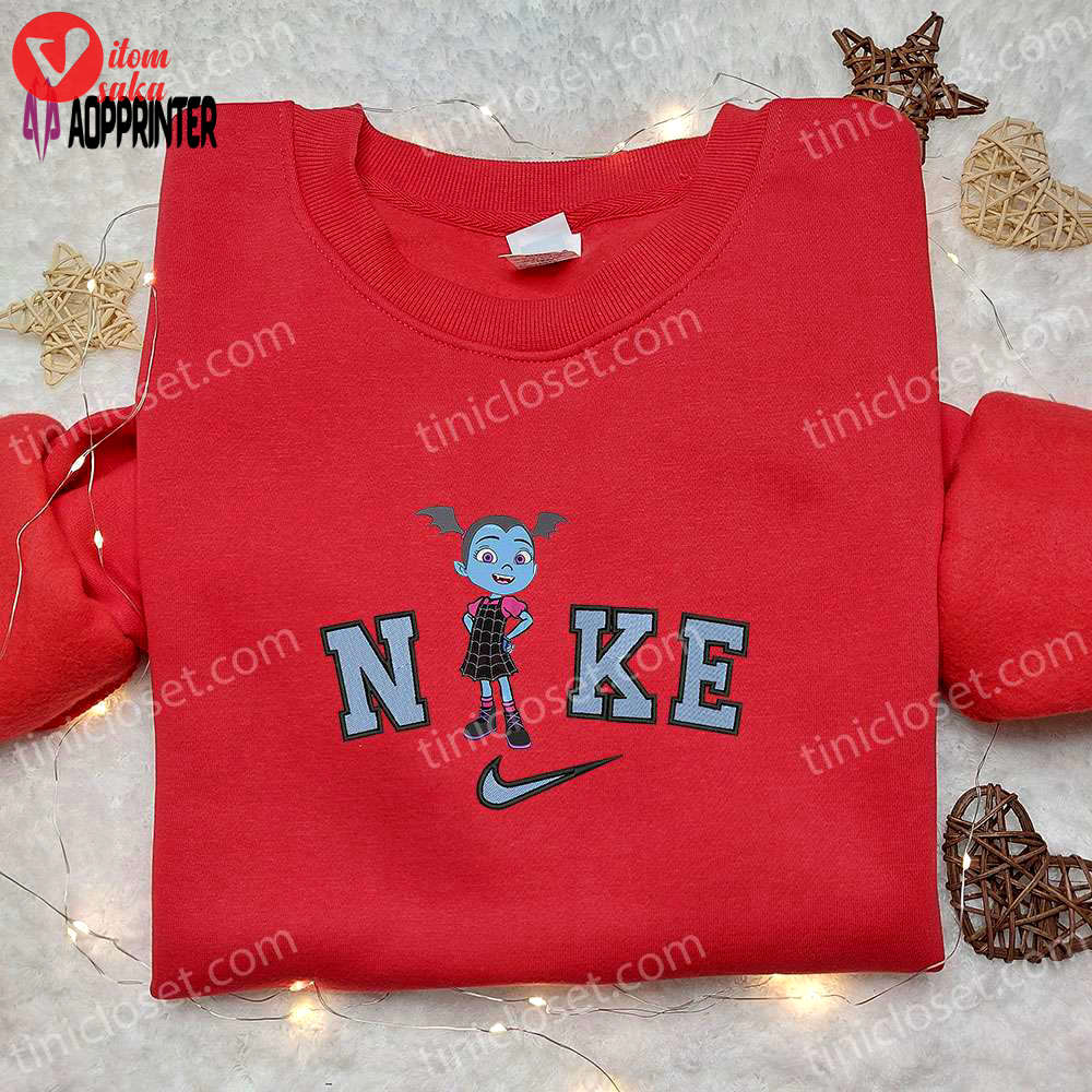 Nike x vampirina hauntley embroidered hoodie: disney halloween sweatshirt best family gifts