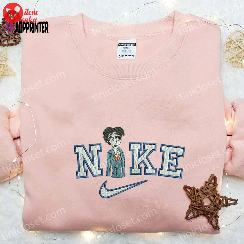 Nike x victor van dort embroidered sweatshirt: corpse bride shirt perfect halloween gift