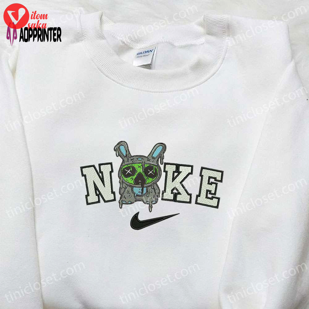 Nike x zombie stitch embroidered sweatshirt disney halloween hoodie inspired shirt