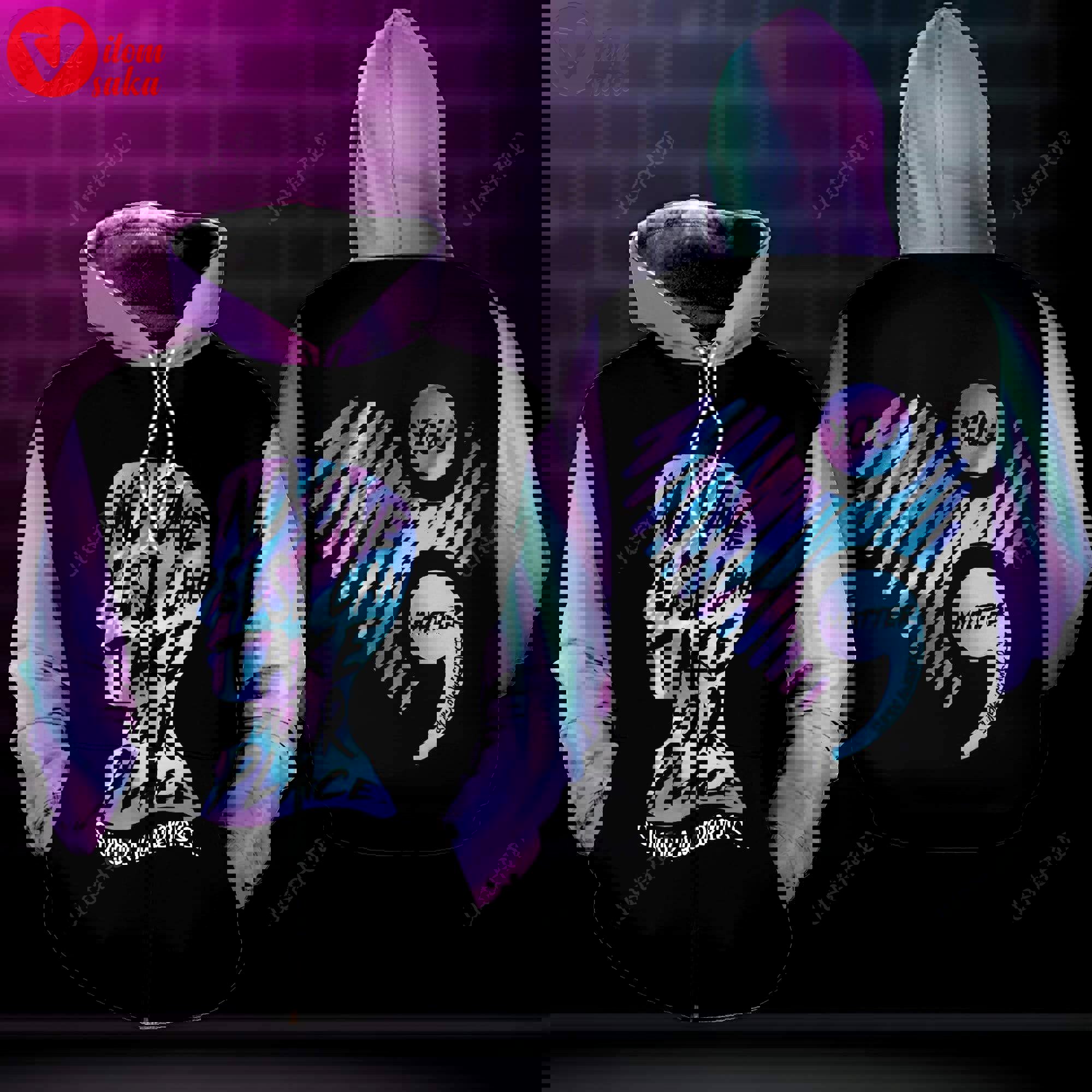 No one else can take your place 3d all print hoodie, zip- up hoodie