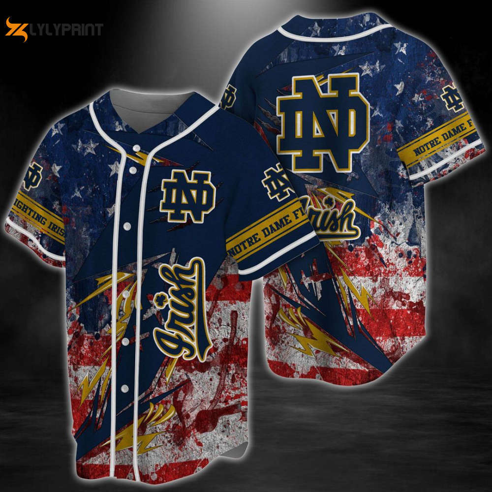 Notre dame fighting irish baseball jersey fan gifts