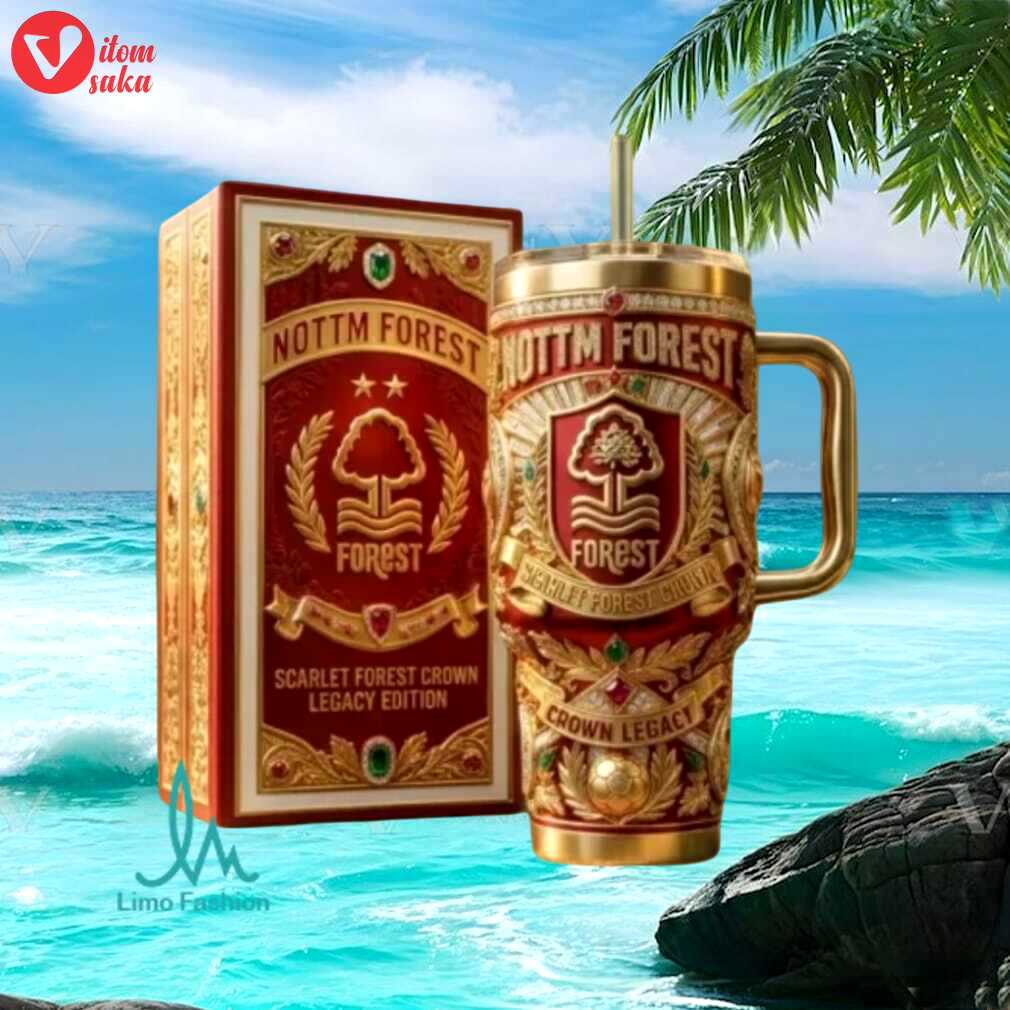 Nottingham forest scarlet forest crown legacy edition vintage football gift stainless steel insulated tumbler