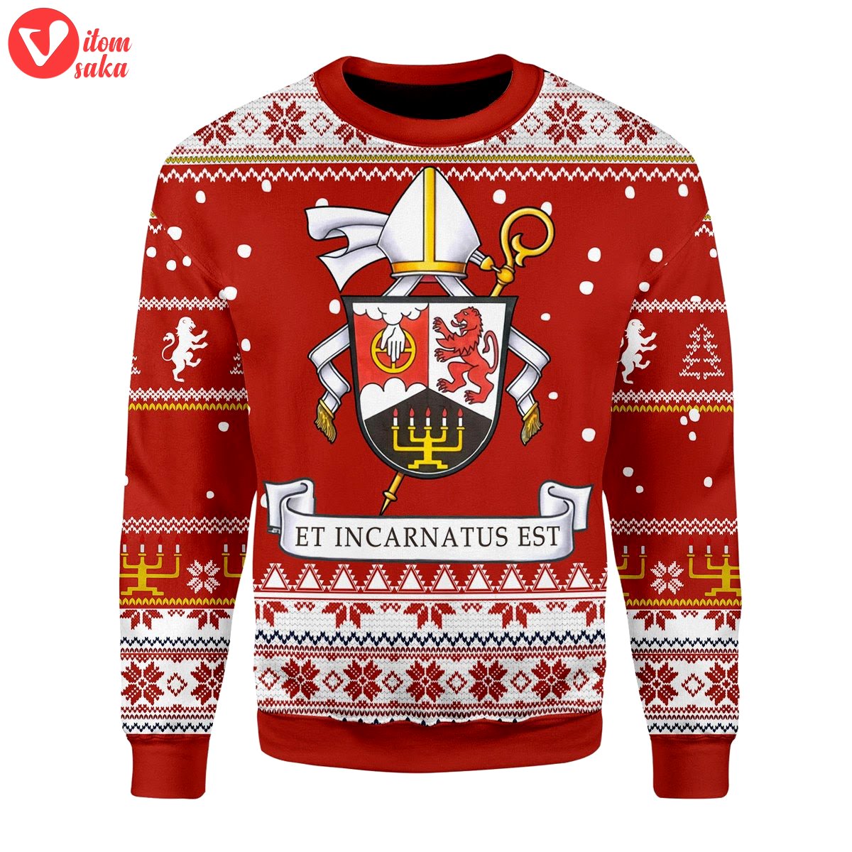Order of saint benedict christmas sweater – stormmerch exclusive