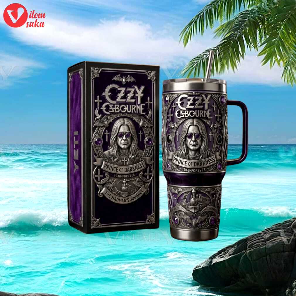 Ozzy osbourne the madman’s journey purple velvet 40oz yeti tumbler