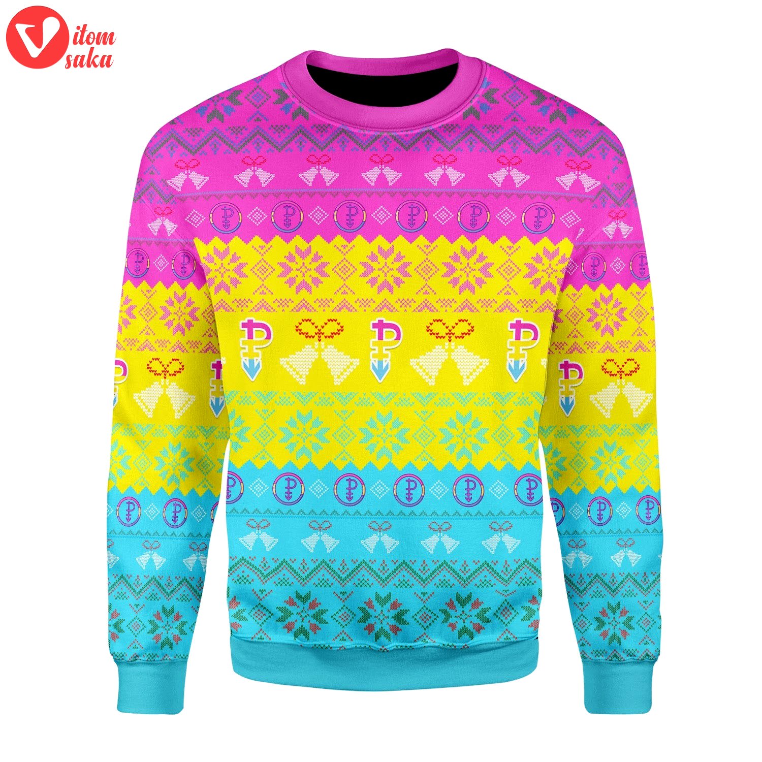 Pansexual pride flag christmas sweater – stormmerch exclusive