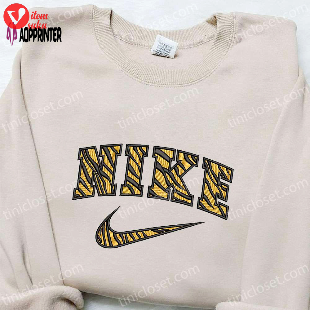 Pattern tigger x nike embroidered sweatshirt – best nike inspired hoodie perfect birthday gift