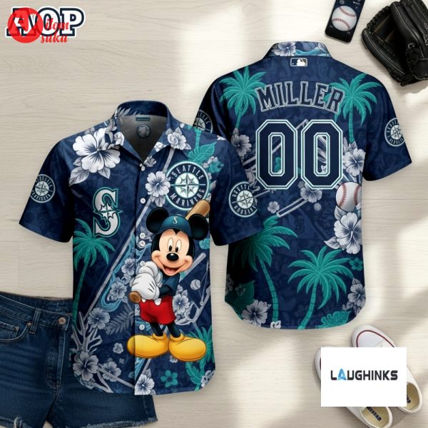 Personalized seattle mariners mickey hawaiian shirt