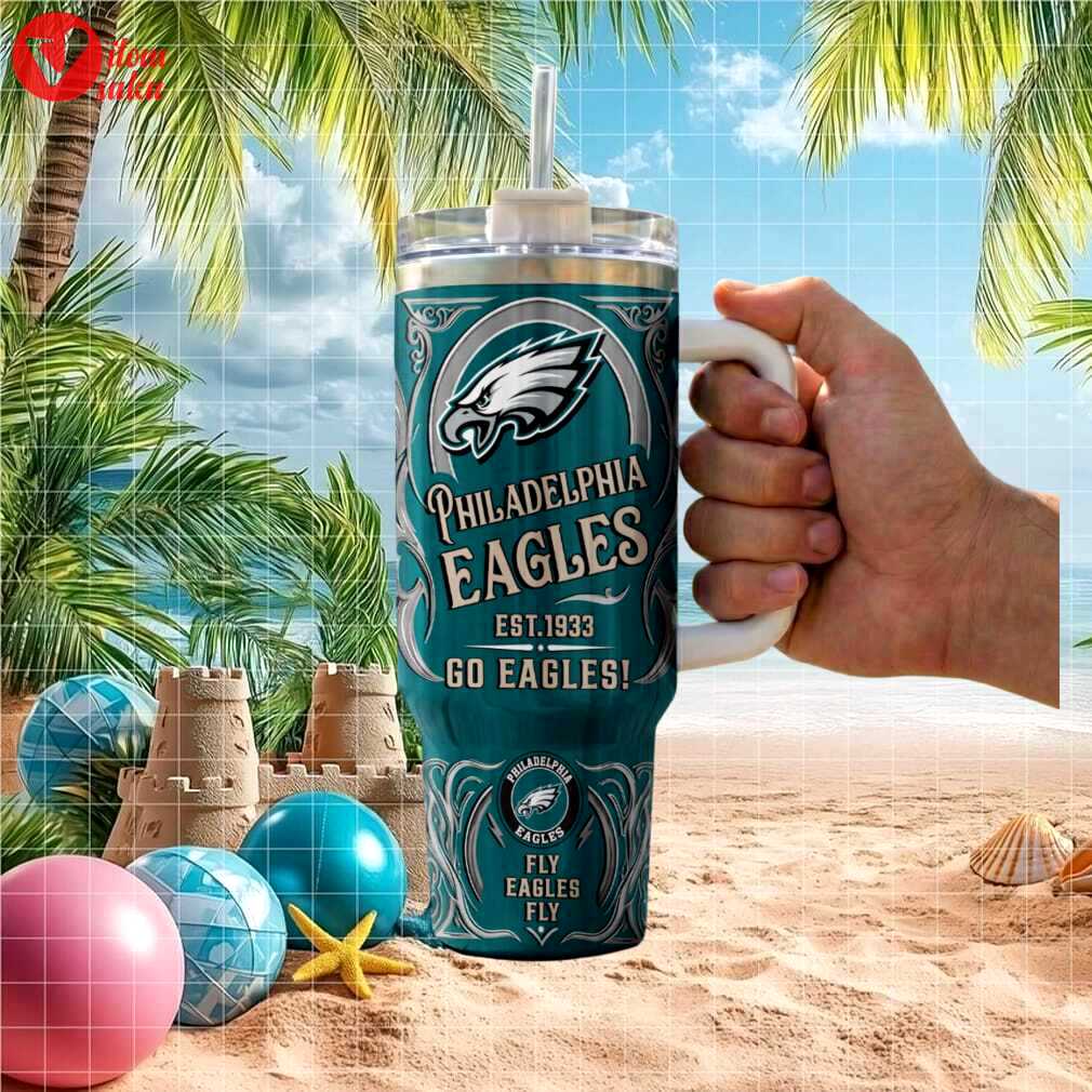 Philadelphia eagles est 1933 nfl 40oz tumbler with handle