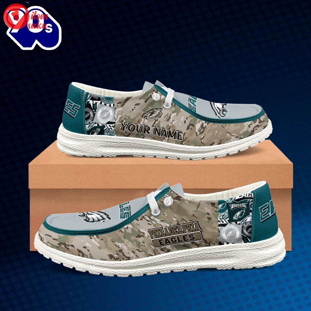Philadelphia eagles-nfl camo personalized canvas…