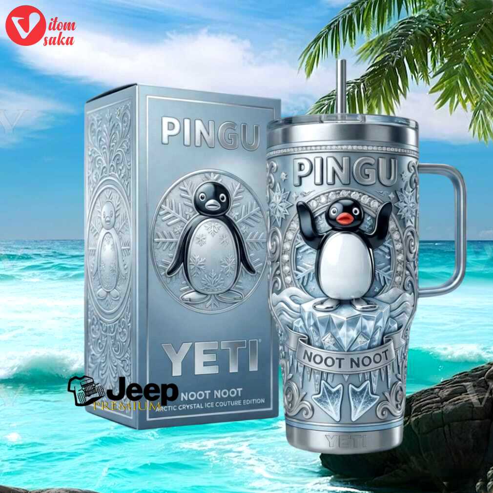 Pingu noot noot arctic crystal ice couture edition yeti style tumbler