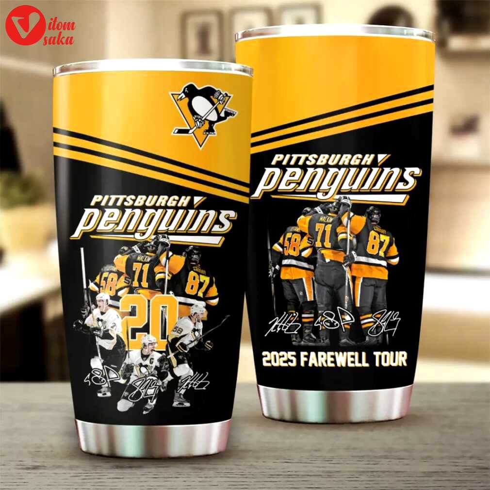 Pittsburgh penguins 2025 farewell tour commemorative stainless steel tumbler