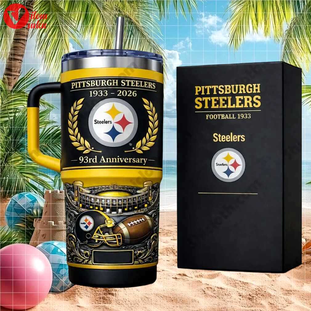 Pittsburgh steelers 93rd anniversary 1933 2026 commemorative tumbler