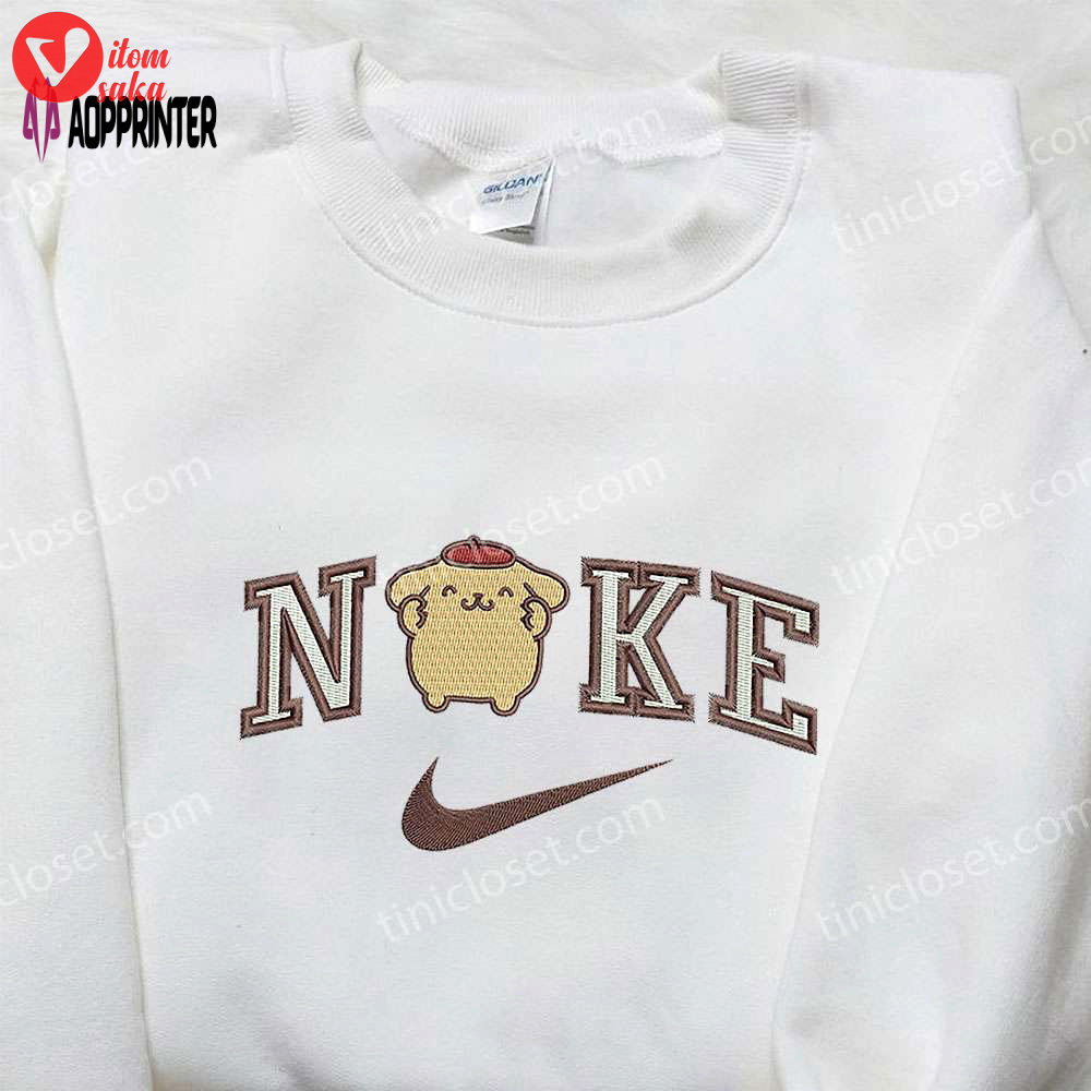 Pompourin x nike & hello kitty embroidered sweatshirts – unique nike inspired cartoon shirts