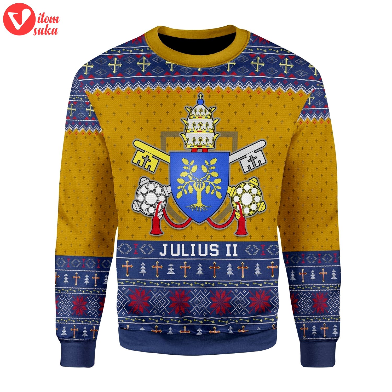 Pope julius ii christmas sweater – stormmerch exclusive