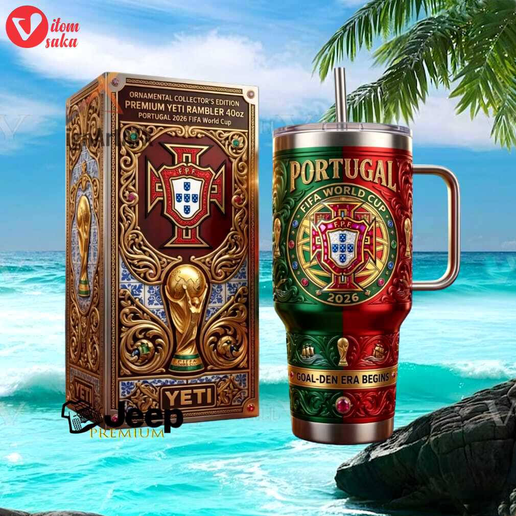 Portugal fpf 2026 fifa world tumbler gold ornament 40oz tumbler