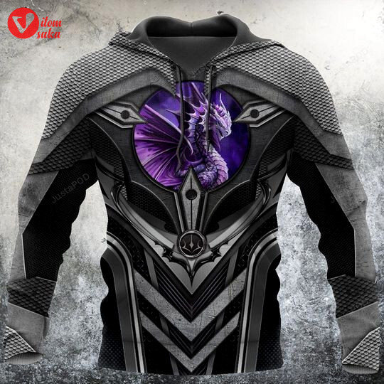 Purple dungeon dragon 3d all over print hoodie, zip-up hoodie