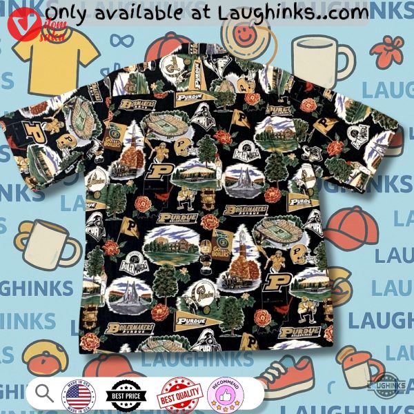 Reyn spooner purdue boilermakers hawaiian shirt replica