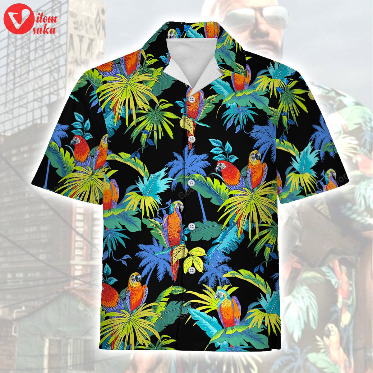 Rjc jungle parrots by “max payne” outfit hawaiian shirt – stormmerch exclusive
