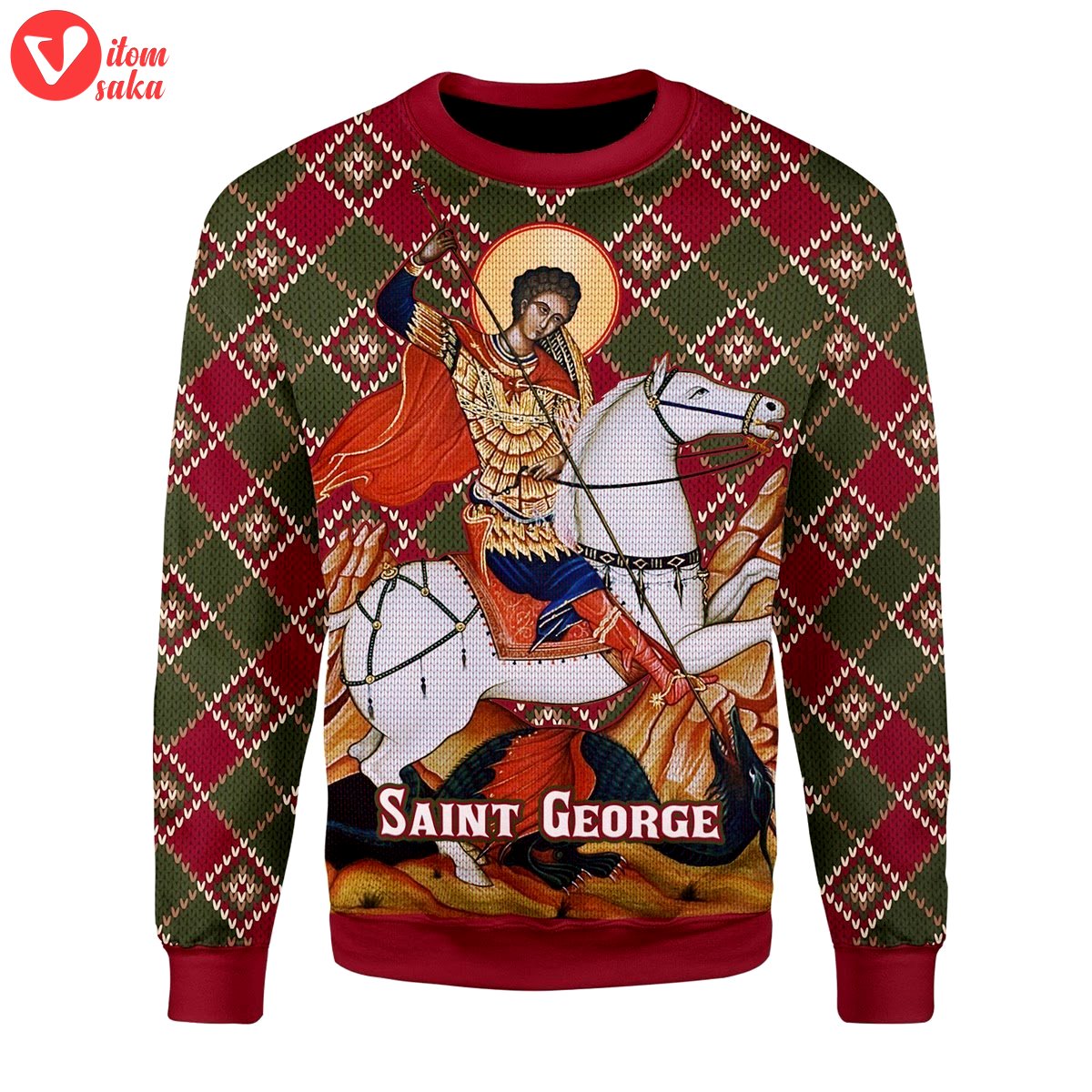Saint george christmas sweater – stormmerch exclusive