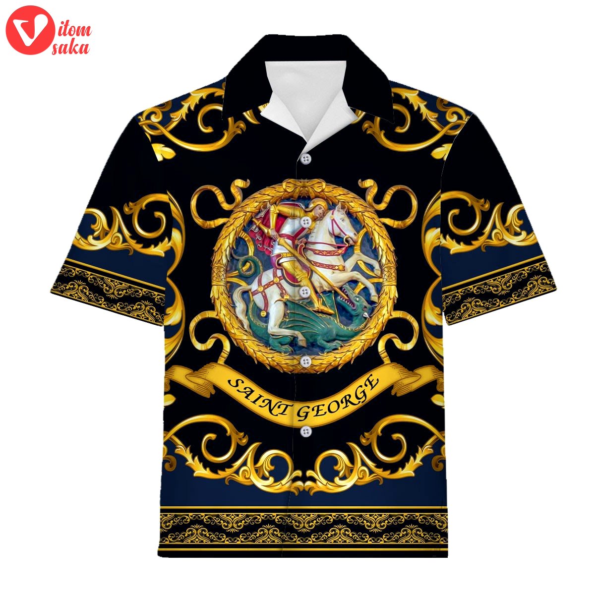 Saint george hawaiian shirt – stormmerch exclusive