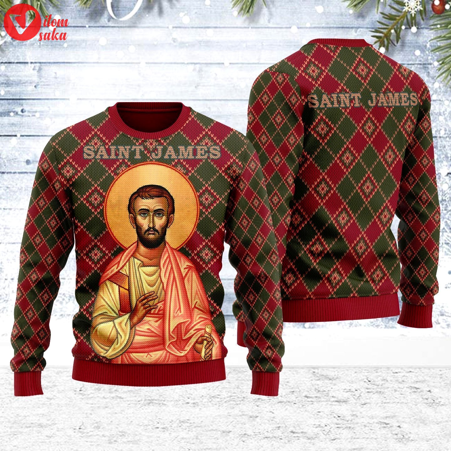 Saint james the less ugly christmas sweater – stormmerch exclusive