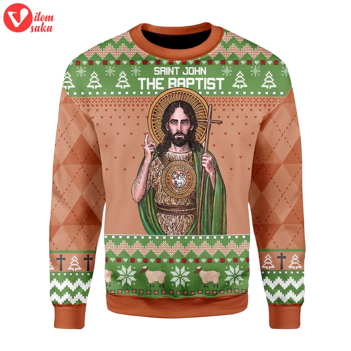 Saint john the baptist christmas sweater – stormmerch exclusive