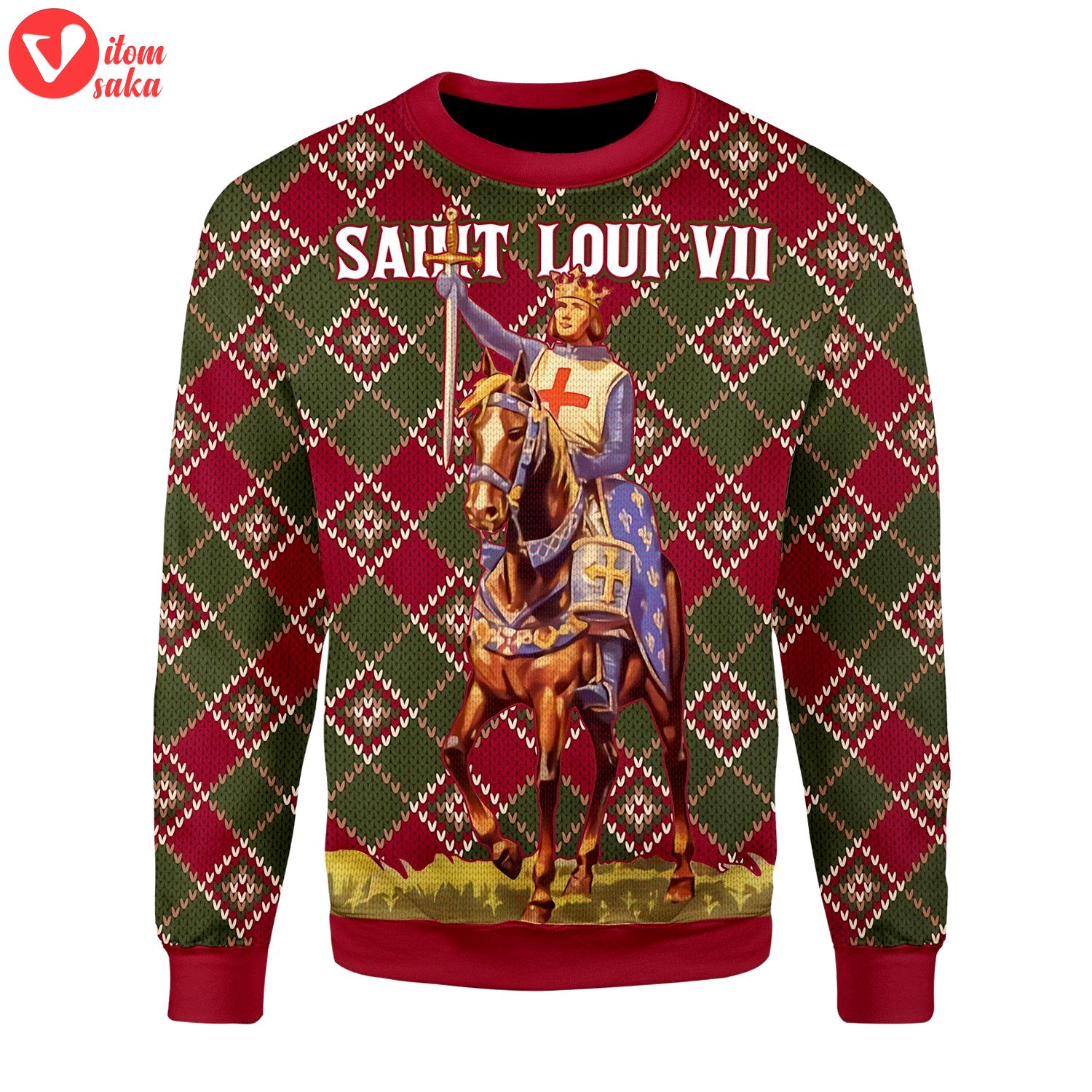 Saint loui vii christmas sweater – stormmerch exclusive