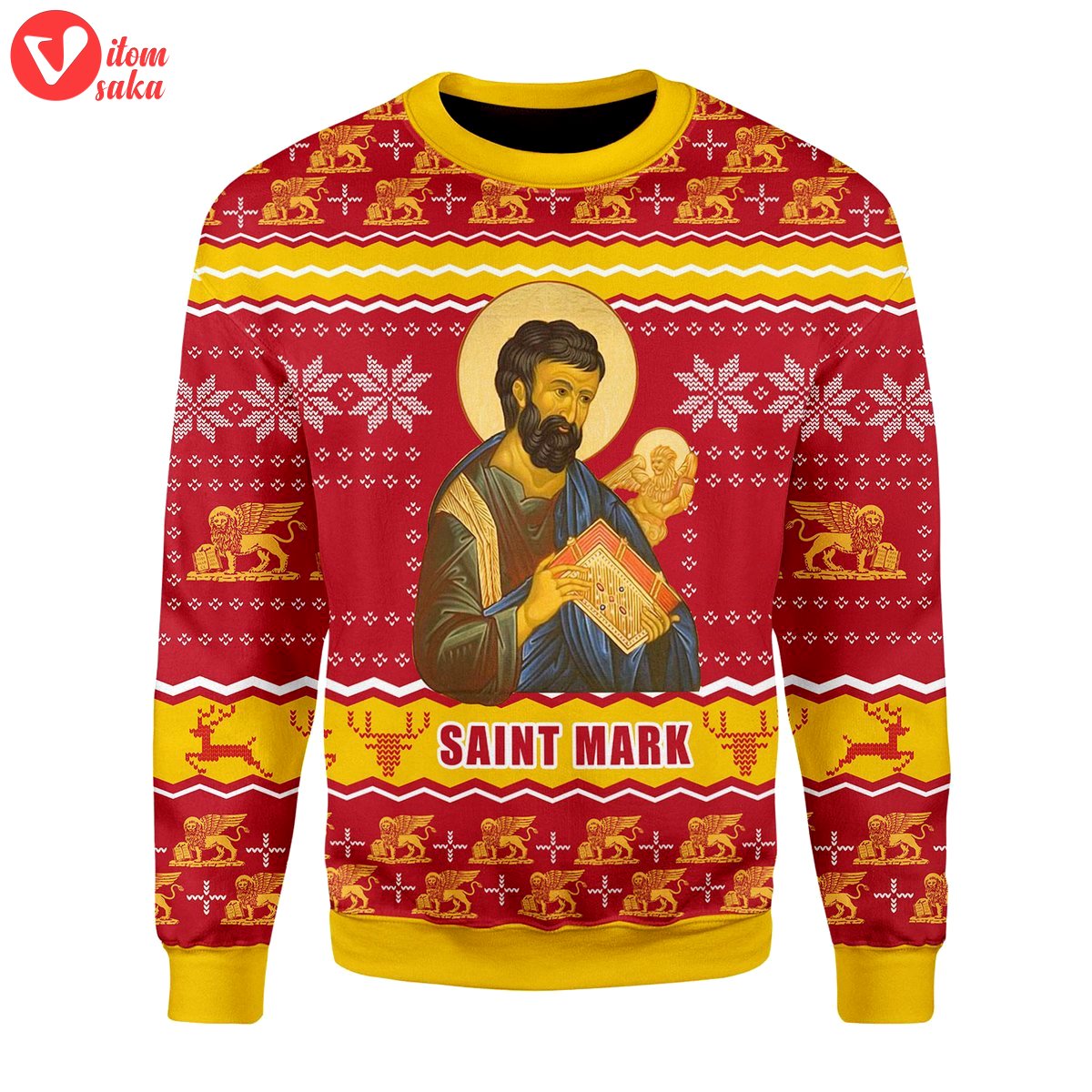 Saint mark the evangelist christmas sweater – stormmerch exclusive