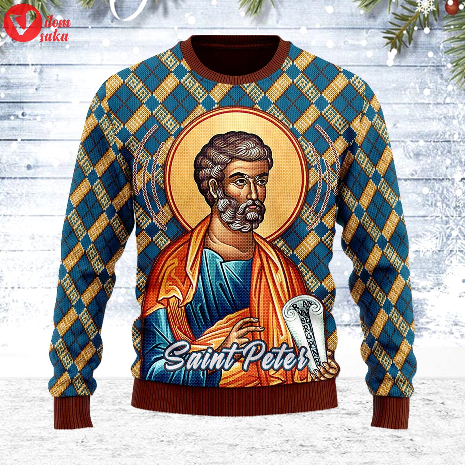 Saint peter ugly christmas sweater – stormmerch exclusive