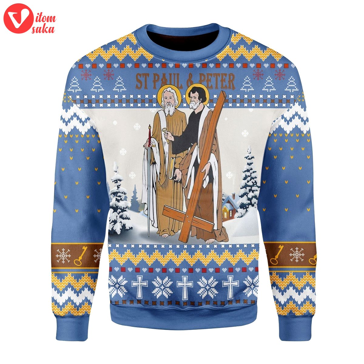 Saints paul and peter christmas sweater – stormmerch exclusive