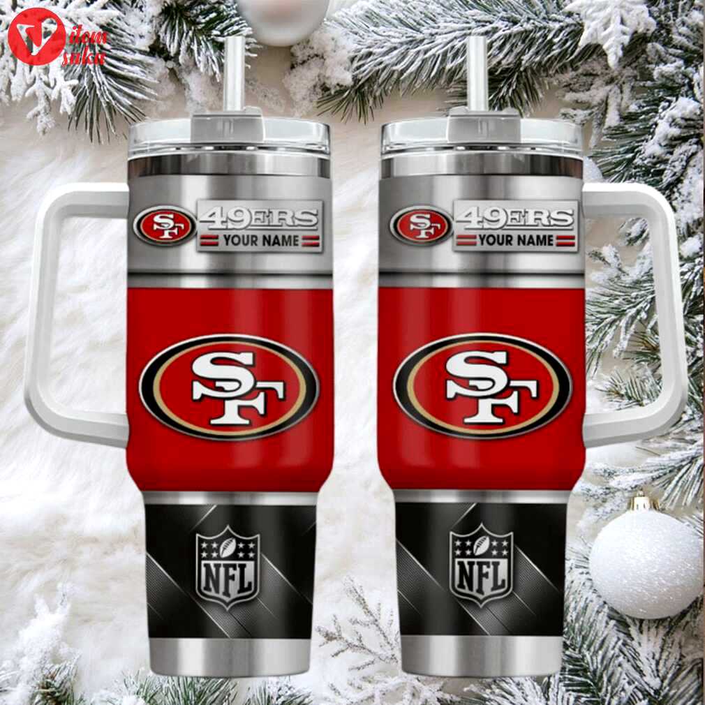 Sf 49ers custom stanley cup 40oz. stainless steel travel tumbler with handle