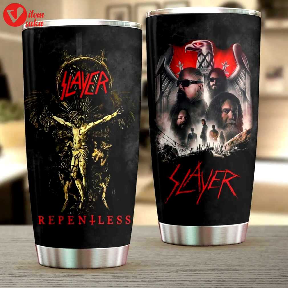 Slayer thrash metal band repentless stainless steel tumbler