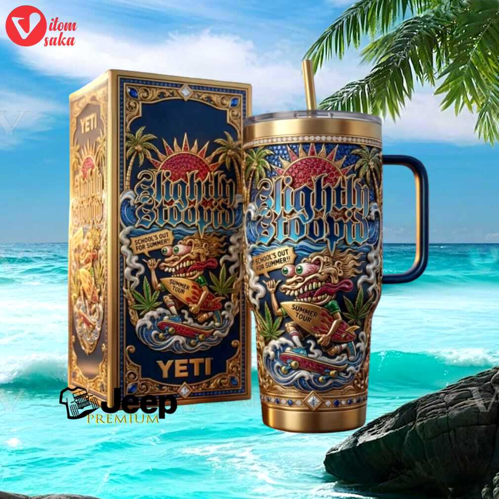 Slightly stoopid summer tour limited edition art series 40oz insulated tumbler with handle