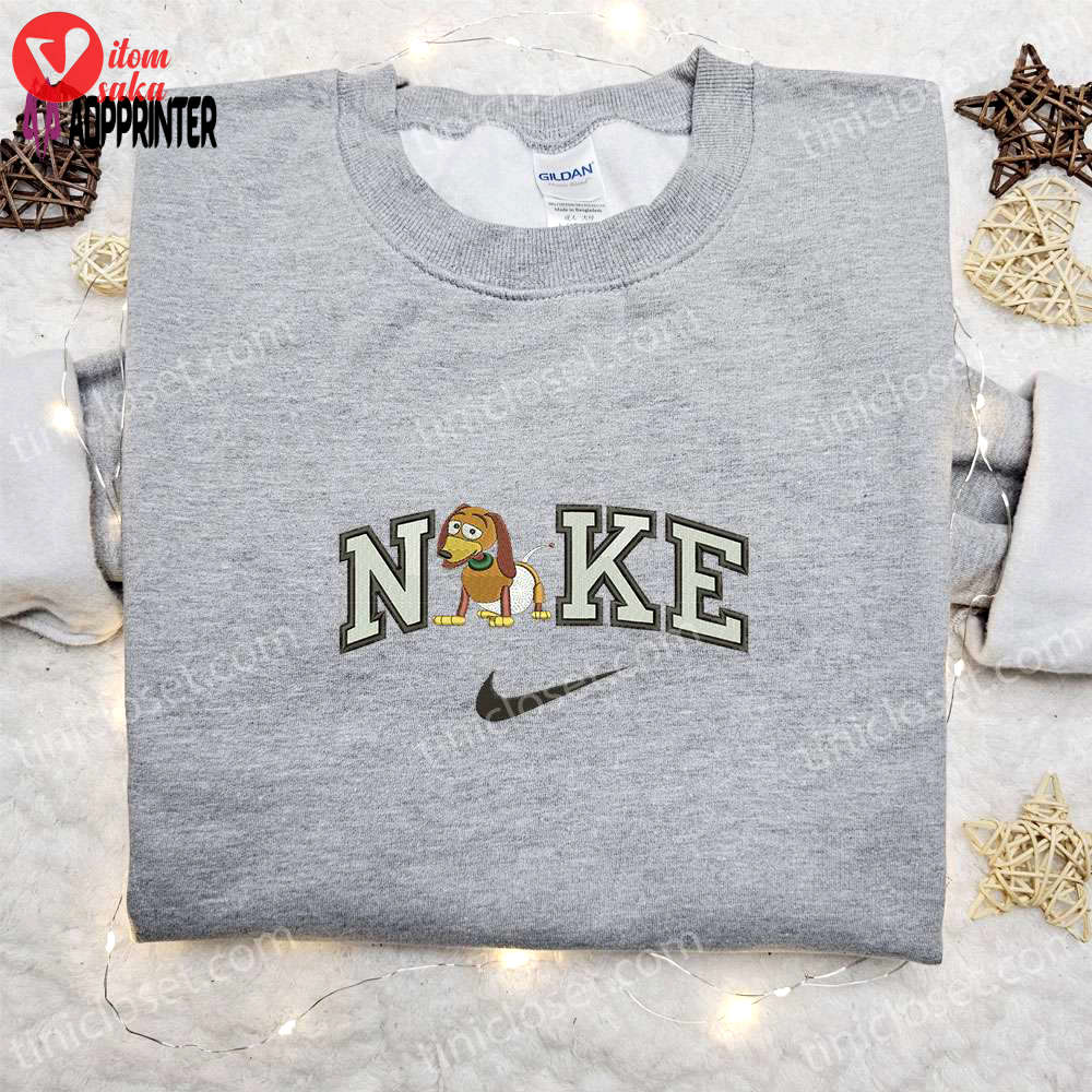 Slinky dog x nike embroidered sweatshirt: toy story disney plus shirt best gift ideas for all occasions