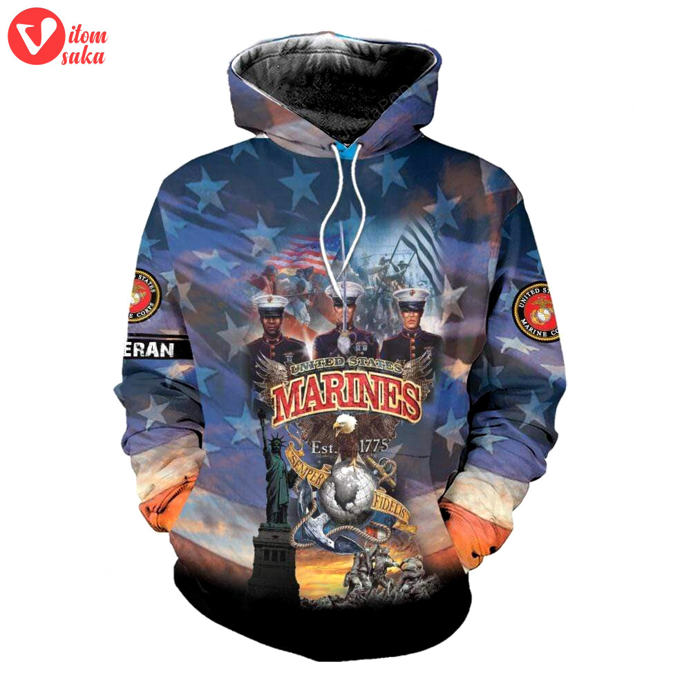 Soldier us army marine corps 3d all print hoodie, zip- up hoodie