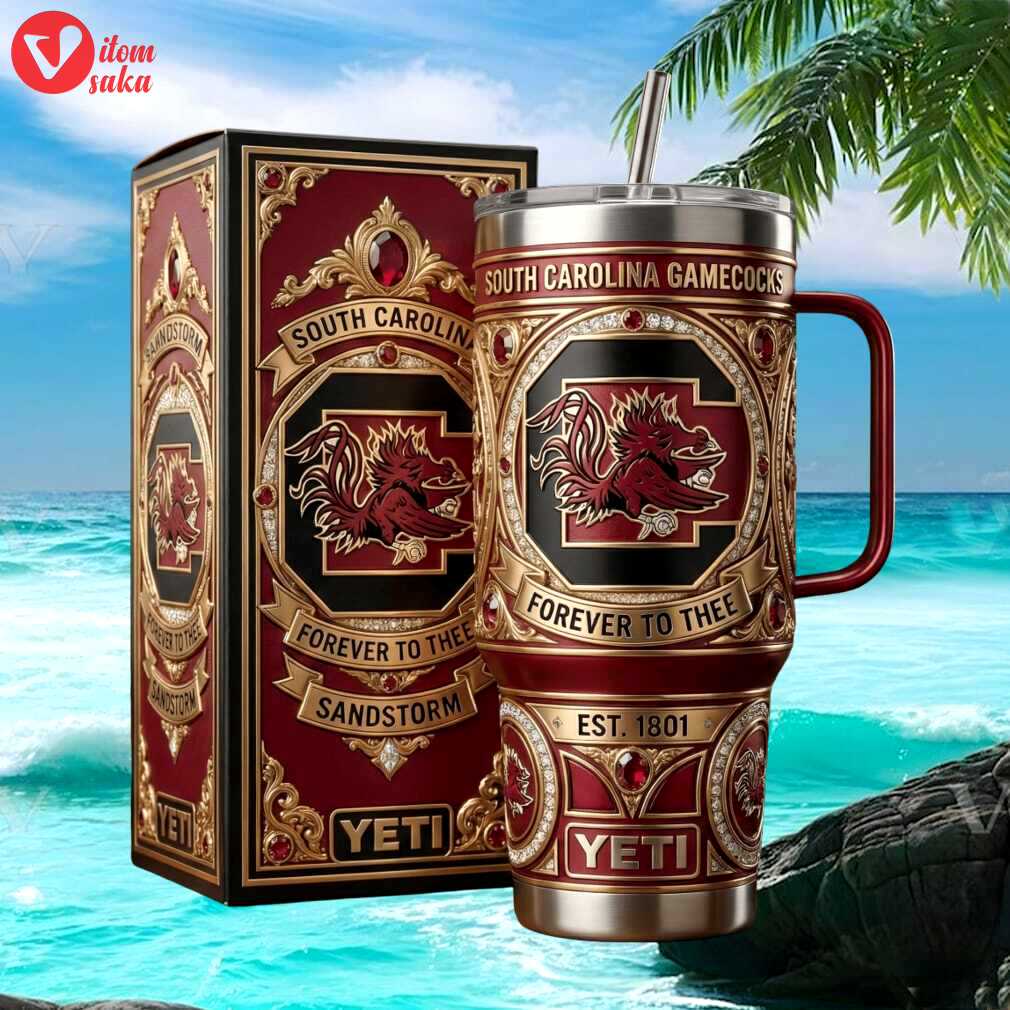 South carolina gamecocks “forever to thee” sandstorm edition fan tumbler