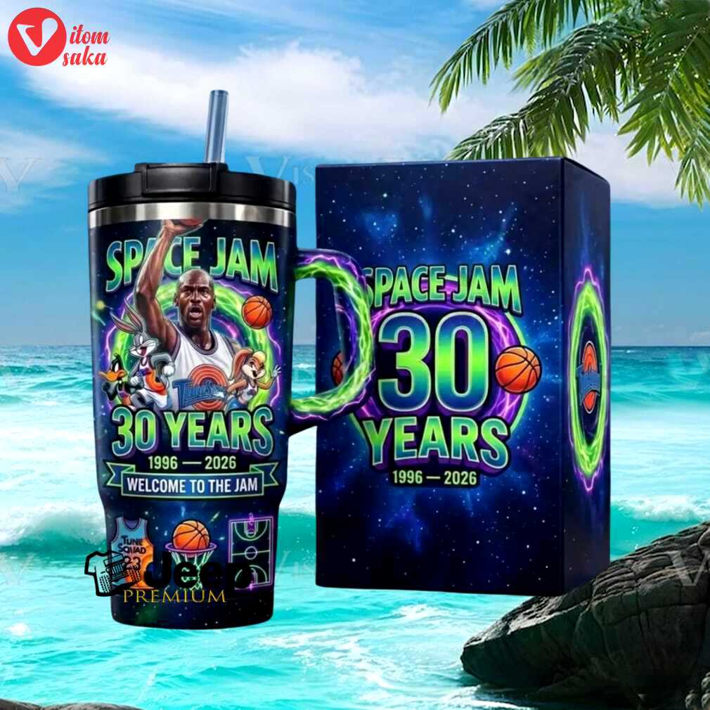 Space jam 30th anniversary 1996 2026 michael jordan tune squad galaxy edition tumbler