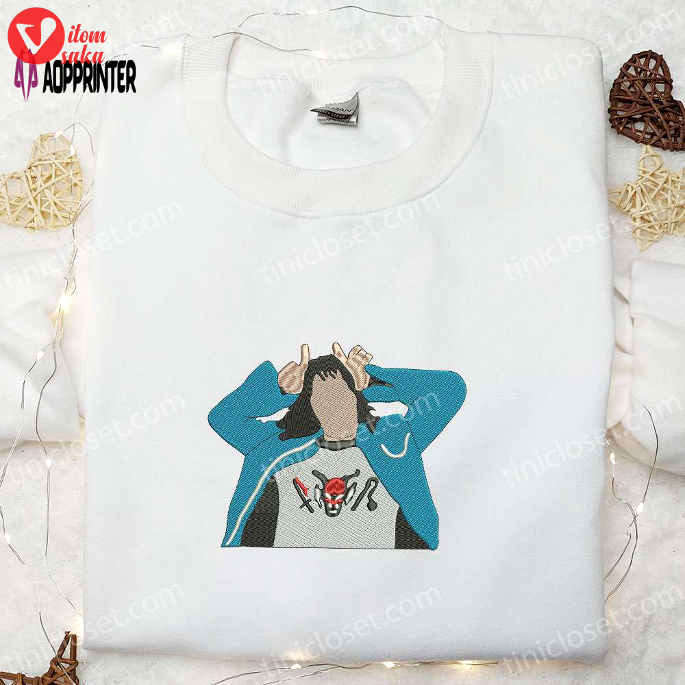 Spooky asmodeus demon embroidered hoodie – best halloween gifts