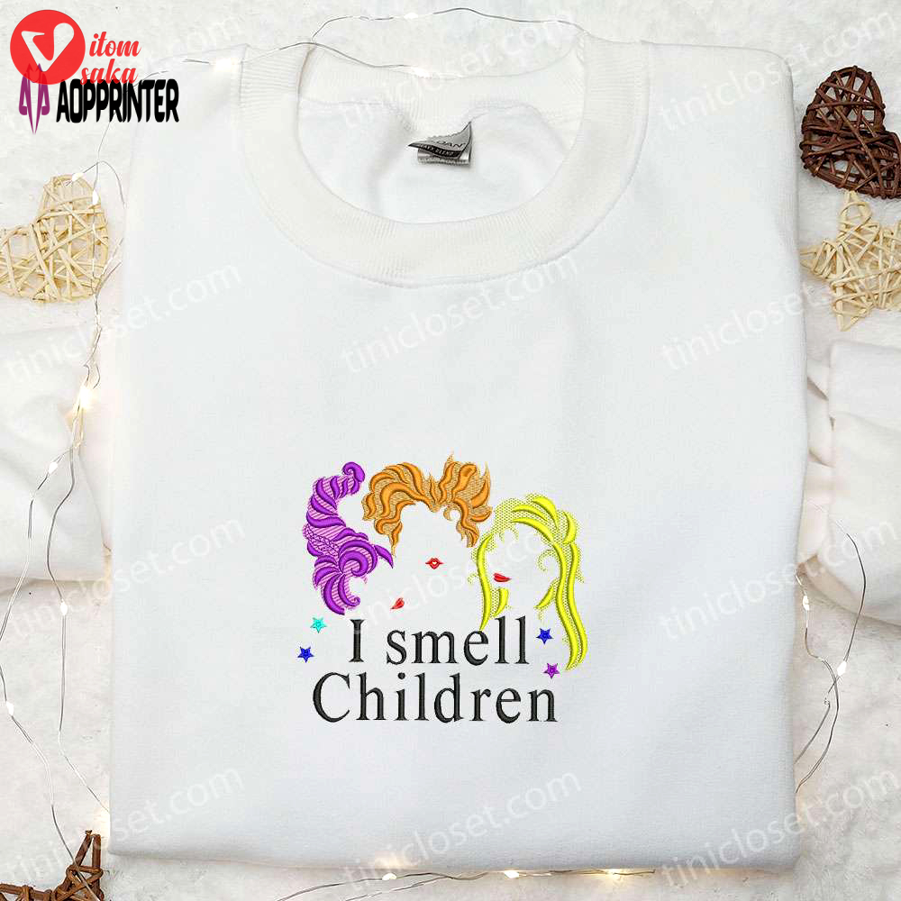 Spooky sanderson sisters embroidered shirt: perfect halloween shirt for witch lovers