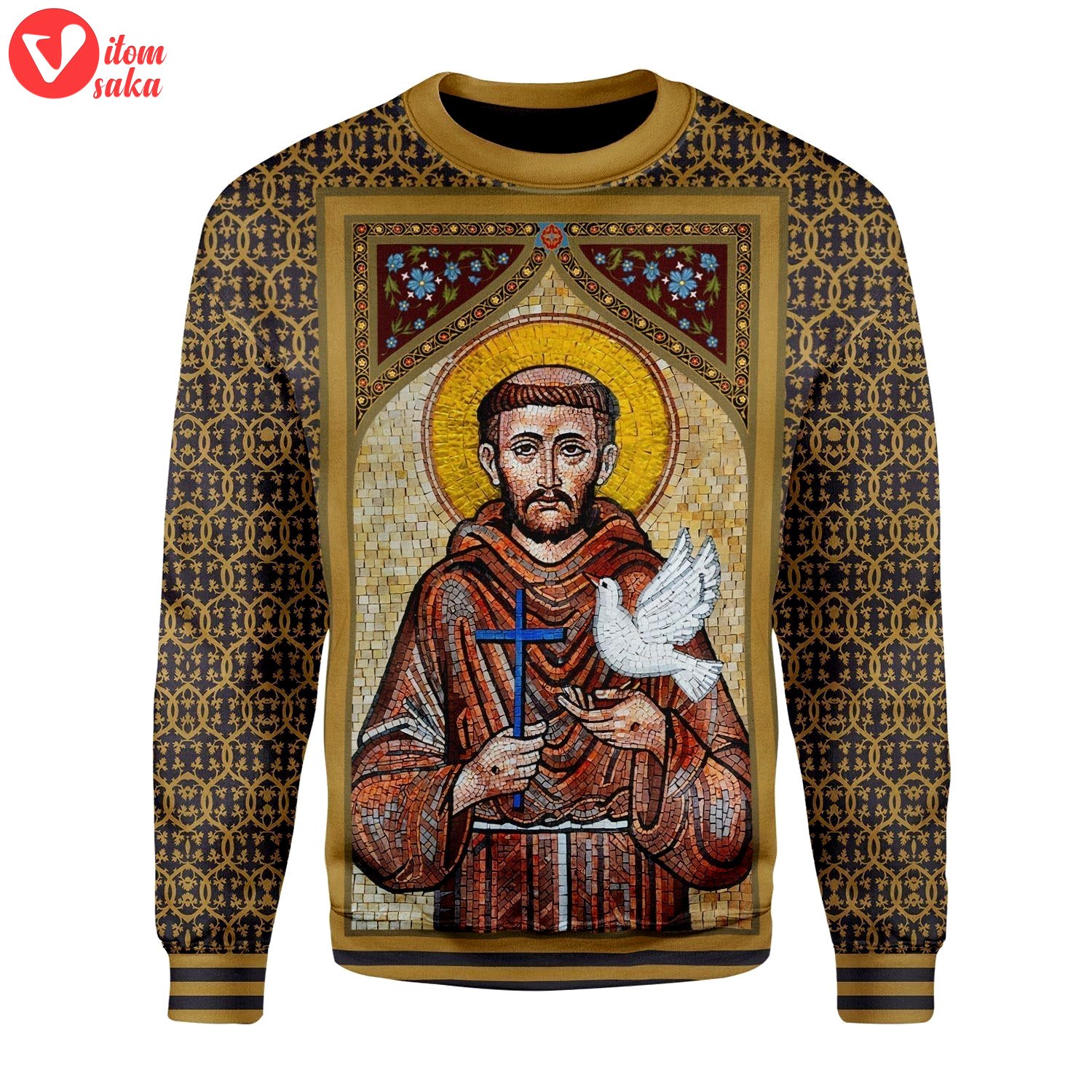 St francis of assisi christmas sweater – stormmerch exclusive