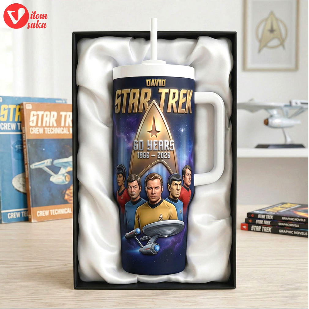 Star trek 60 years 1966 2026 anniversary personalized sci fi fan tumbler