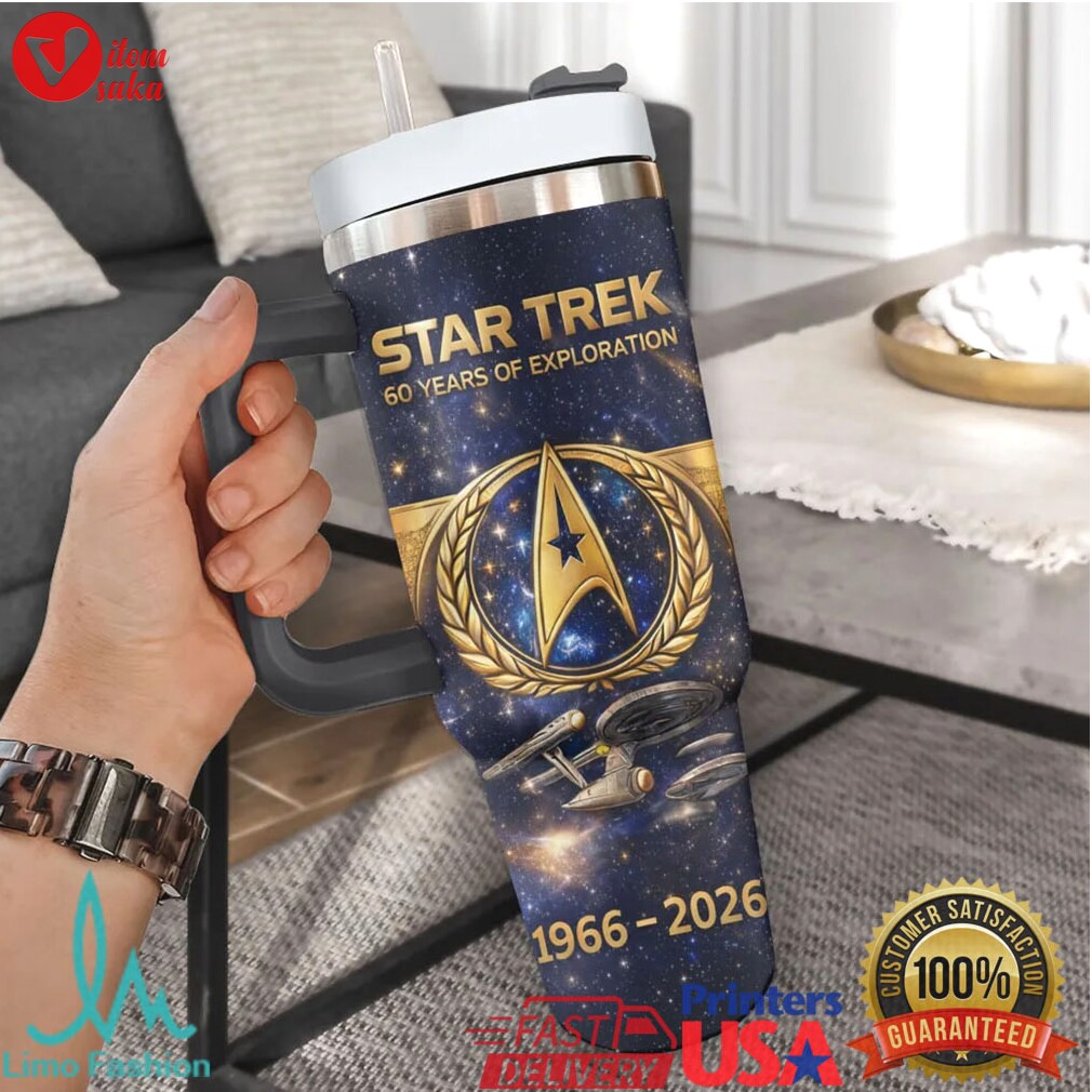Star trek 60th anniversary 2026 custom name handle tumbler 40oz