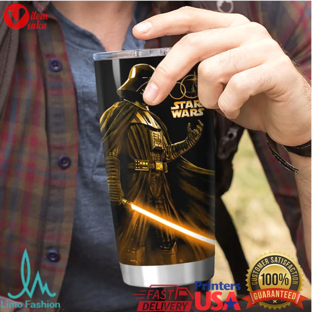 Star wars 50th anniversary darth vader golden edition 20oz skinny tumbler