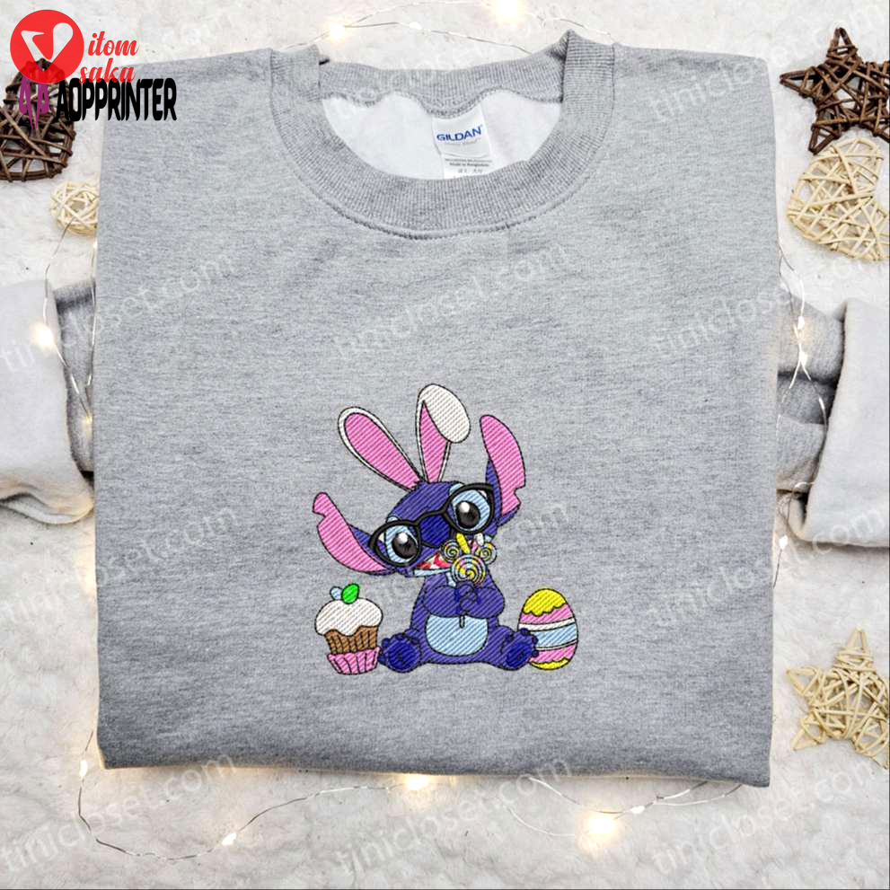 Stitch easter bunny lollipop shirt disney characters hoodie – best thanksgiving day gift