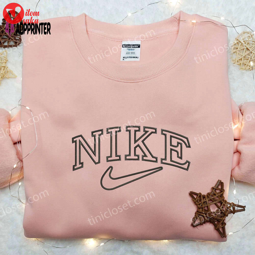 Stylish nike inspired embroidered shirt – unique design & quality