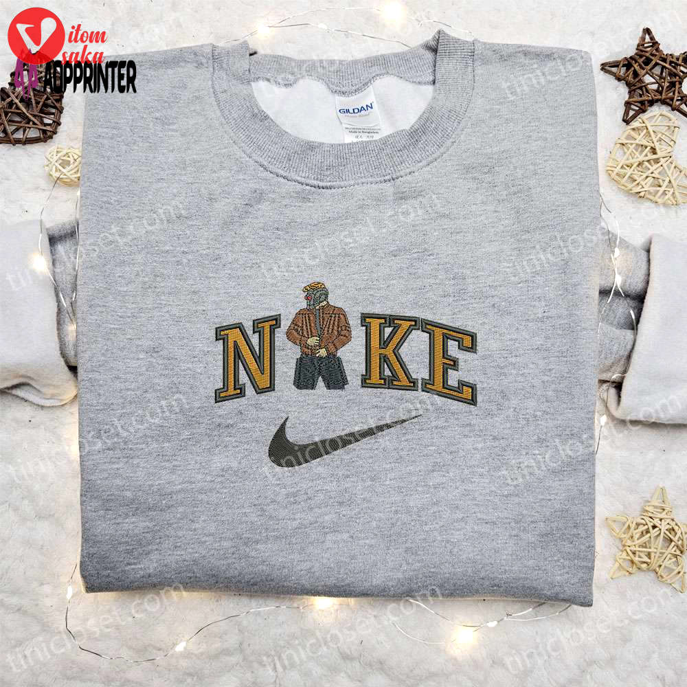 Stylish nike x peter & marvel universe embroidered shirt: inspired t-shirt collection