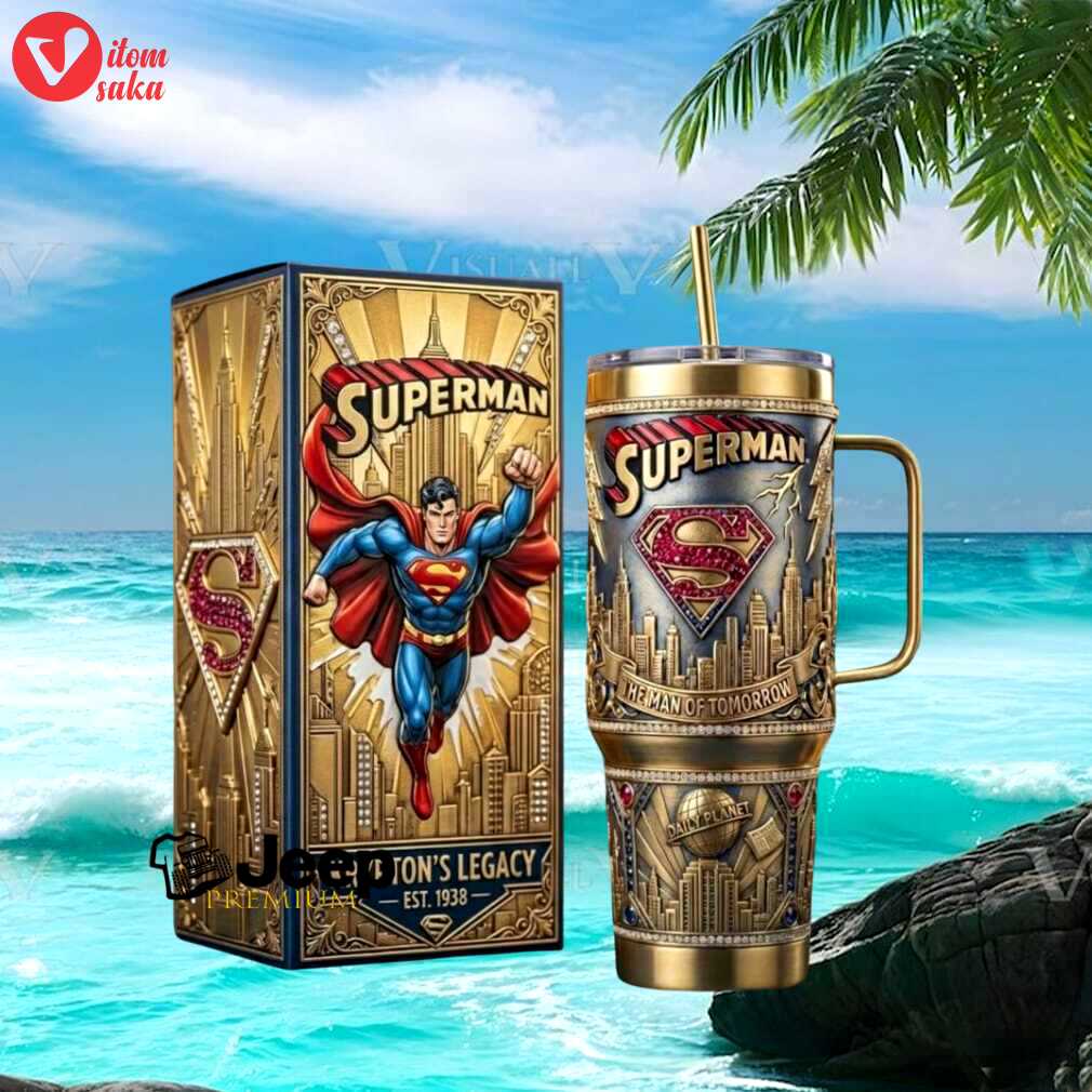 Superman krypton’s legacy the man of tomorrow 40oz tumbler